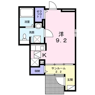 ヒビスクス【1階】の間取り