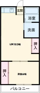 れいろうハイツⅡ【2階】の間取り