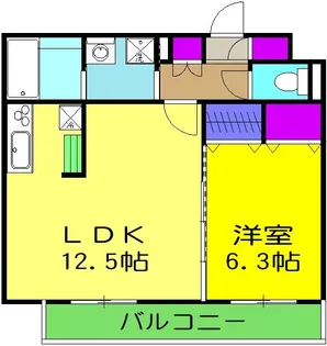 グランストーク大岩【1階】の間取り