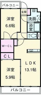 フェリーチェ【3階】の間取り