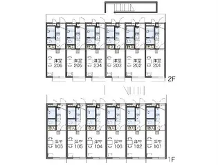 レオパレスグリーンヒル35【203号室】の間取り
