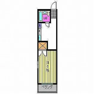 セジュール高松【205号室】の間取り