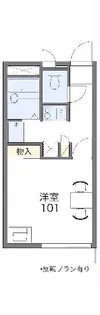 レオパレスDREAM【101号室】の間取り