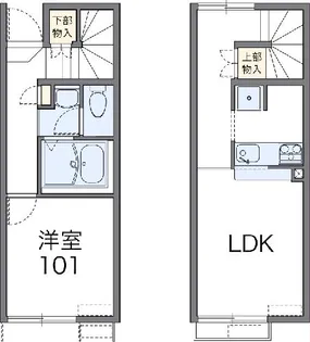 レオネクストシャングリラⅡ【103号室】の間取り