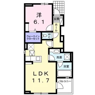 カーサ・すみれ【1階】の間取り