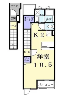 プリムローズⅠ【2階】の間取り