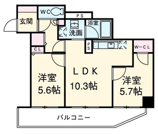 Avenue静岡茶町【5階】の間取り