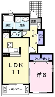 マンダリーノ【1階】の間取り
