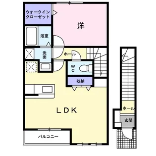 モデルノカーサA【2階】の間取り