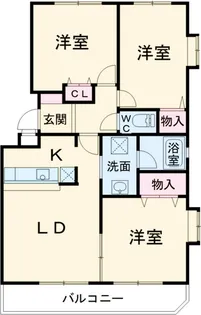 ベルナティオ【102号室】の間取り
