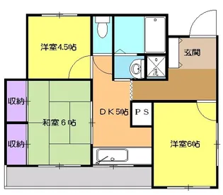 ペティハイツ【301号室】の間取り