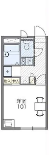 レオパレスMTK S【107号室】の間取り