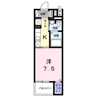 ソレイユ静岡【2階】の間取り