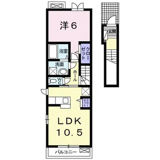 サンシャイン.ノブⅠ【2階】の間取り