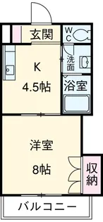 エンブル・ステージ馬渕【904号室】の間取り