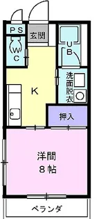 ヴィラ・市川【2階】の間取り