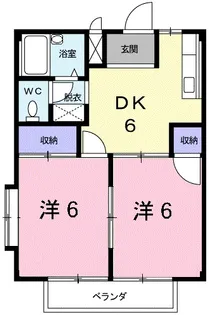 シティハイツTAKA【2階】の間取り