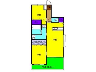 プライムライフ【4階】の間取り