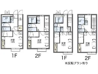 レオパレスロータス【201号室】の間取り