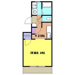 メゾンサンパティークⅡ【3階】の間取り