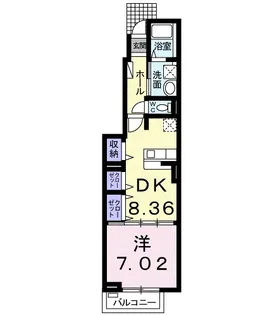 グランベル【1階】の間取り