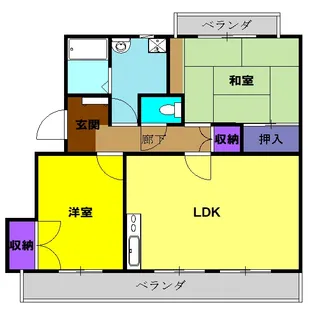 セピアコート中田【1階】の間取り