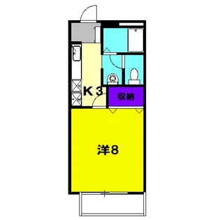 ビューテラス国吉田【1階】の間取り