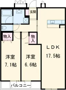 オラシオン新川【1階】の間取り