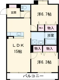 オラシオン新川【3階】の間取り