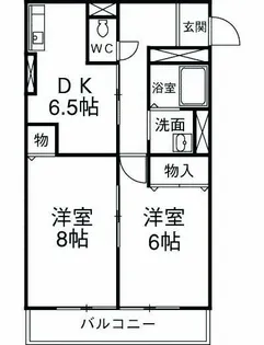 ピアチェーレ【1階】の間取り