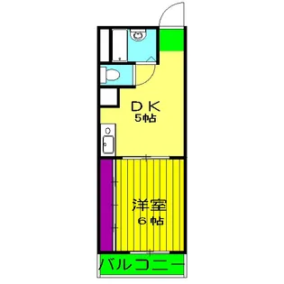 コアパレス安西【204号室】の間取り