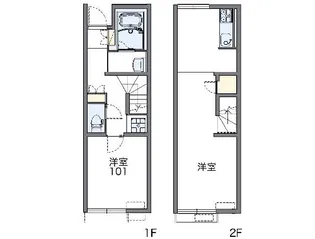 レオネクストOHANA【101号室】の間取り