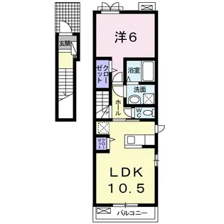 アルドールA【2階】の間取り