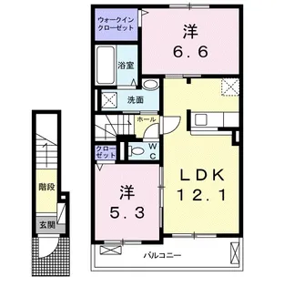 ビアージョ19【2階】の間取り