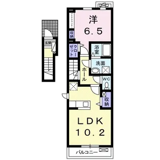 オリーブ巴町【2階】の間取り