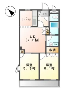 パークフロント大門【1階】の間取り