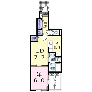 フルラージュ【1階】の間取り