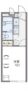 レオパレス凛【201号室】の間取り