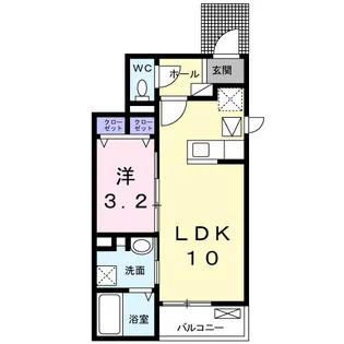 プルメリア【1階】の間取り