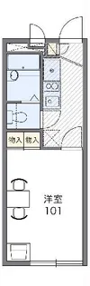 レオパレスボヌール【1階】の間取り