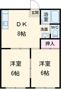 エクセルハイツ【1階】の間取り
