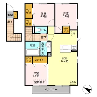 アコルト【2階】の間取り