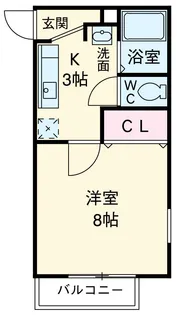 レ・フレール【3階】の間取り