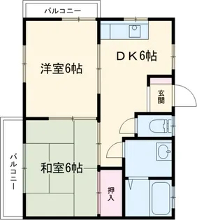 グリーンハイツ【2階】の間取り