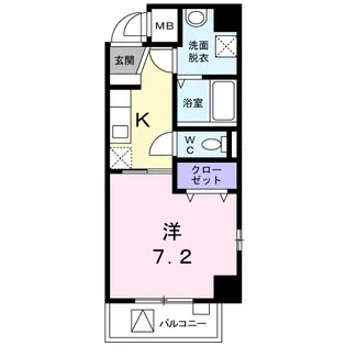 モデルノ レジデンス【6階】の間取り