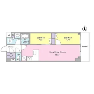 TSレジデンス東川口【3階】の間取り