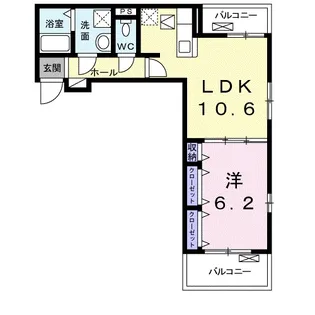 カーサ リオ【1階】の間取り