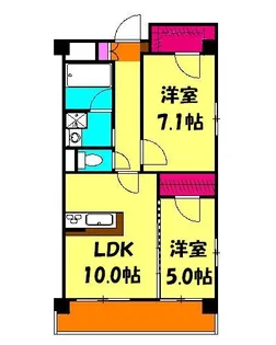栄町弥生マンション【201号室】の間取り