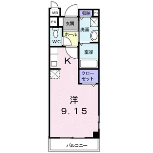 ビサイドアヴェニュー【2階】の間取り