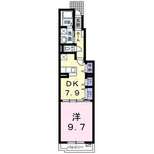 フローラルコートA【1階】の間取り